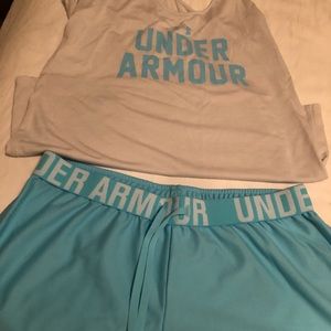 Athletic UA shorts and tank!